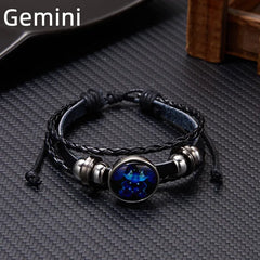 Celestial Glow Zodiac Charm Bracelets