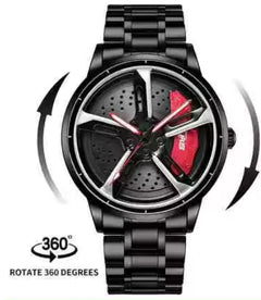 3D Spinning Mens Watches Car Rim