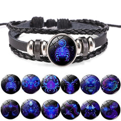 Celestial Glow Zodiac Charm Bracelets