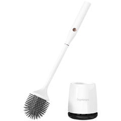 Electric Silicone Toilet Brush Set