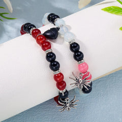 Gothic Spider Couple Bracelets