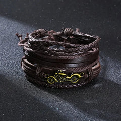 Braided Wrap Leather Bracelets