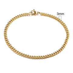 Curb Cuban Link Chain Bracelets