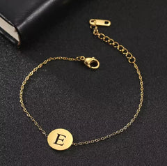 Customizable Hollow Letter Pendant Bracelets