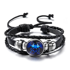 Celestial Glow Zodiac Charm Bracelets